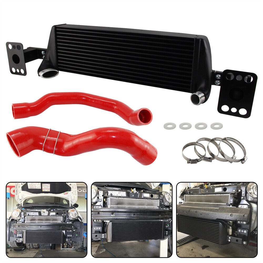 Competition Intercooler Kit for Fiat 500 for Abarth 1.4 Turbo 99 KW/135 PS 08+ Red