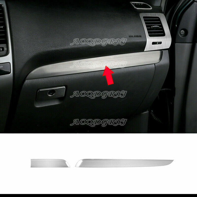 Silver Center Console Molding Strip Panel Cover Trim for Toyota Prado 2003-2009