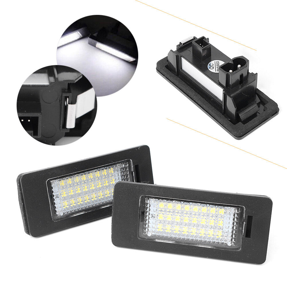 Error Free 12V LED License Plate Light Fit for BMW E82 E88 E90 E92 E39 E60 M5
