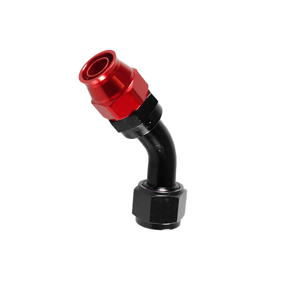 AN4 45 Degree Swivel Hose Line End Fitting Adaptor 4AN for PTFE Hose Line Only