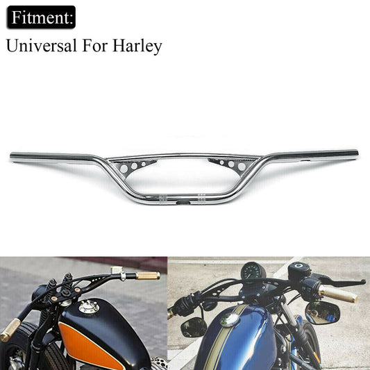 Motorcycle 1 Drag Z-Bar Handlebar for Suzuki for Honda Bobber Chrome Universal