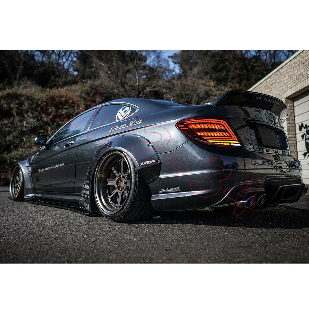 Red LED Left + Right Rear Tail Lights 2PCS for Benz W204 C300 C250 C63 2007-2014