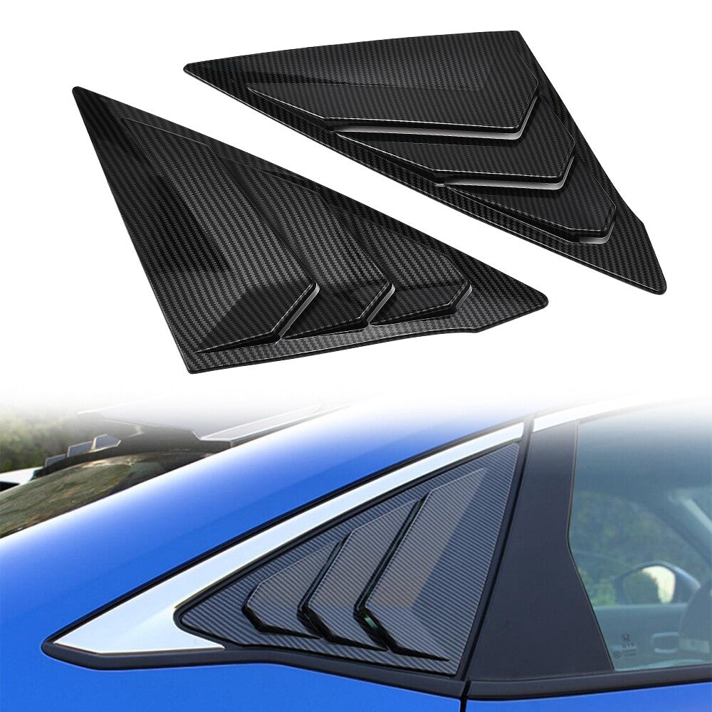 Car Side Window Louvers for Honda Sedan for Civic 22-25 Carbon Fiber Air Vent Cover