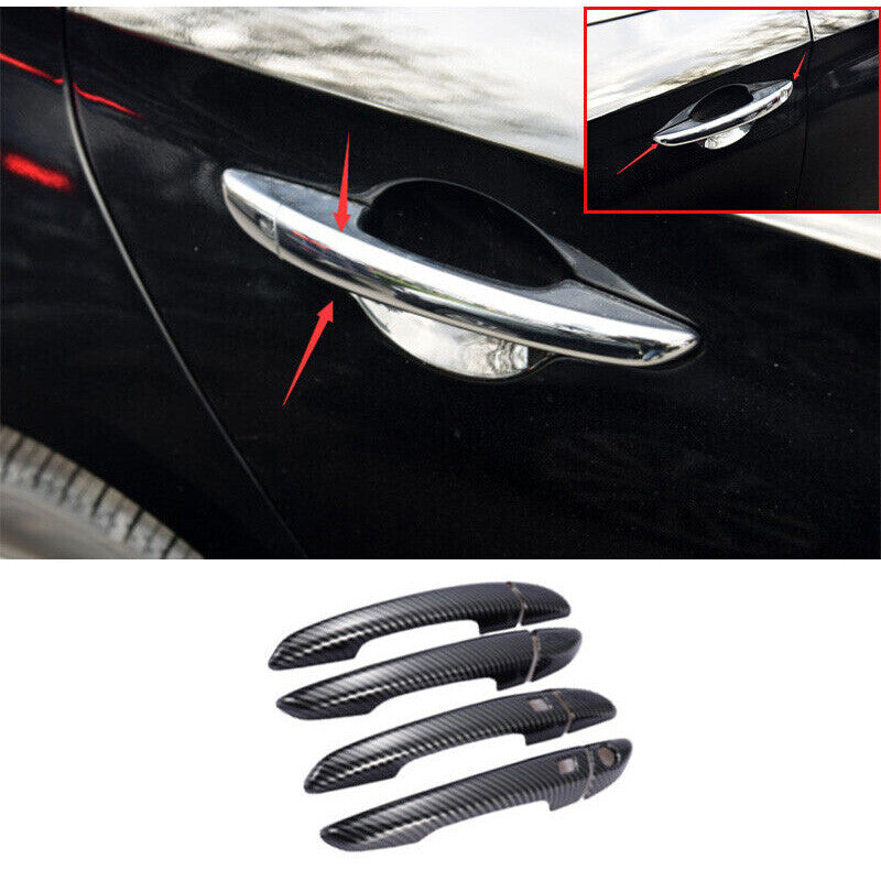 for Hyundai Sonata 2015-2019 Style Carbon Fiber Outside Door Handle Cover Trim