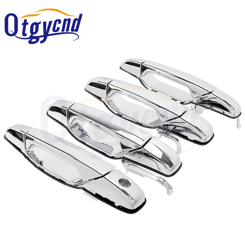 Chrome Door Handle for Chevy Tahoe for GMC for Yukon for Sierra 1500 Denali 07-13 Front Rear