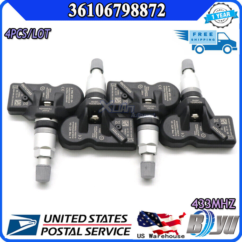 Tire pressure monitoring sensor 36106798872 433MHz, new, for BMW TPMS 4.