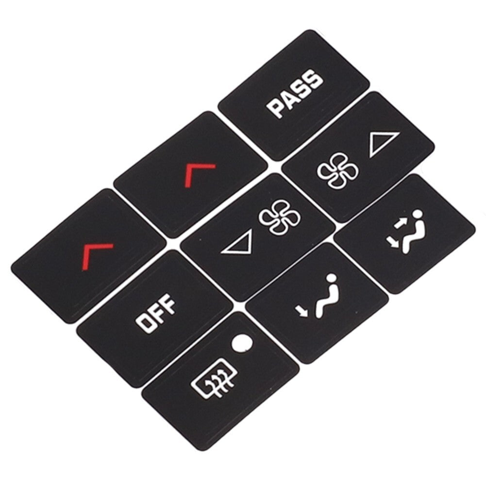 for Buick Lacrosse 05-09,A/C Climate Control Button Repair Decal Sticker/ Black