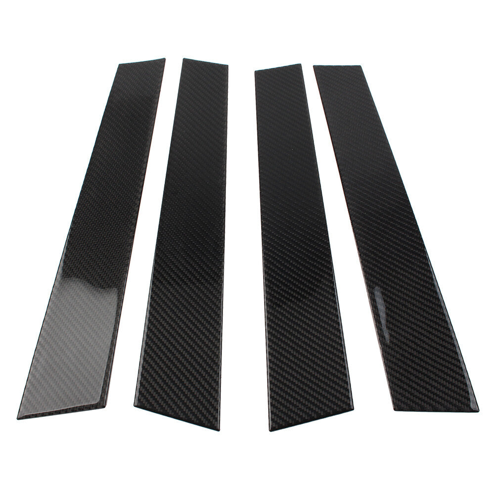 Carbon Fiber Set Pillar Posts Door Window Trim for Infiniti FX 2009-2013 QX70