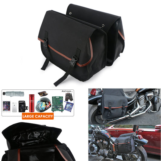 Motorcycle saddle bag luggage box motorcycle saddle side and rear for seat box storage canvas