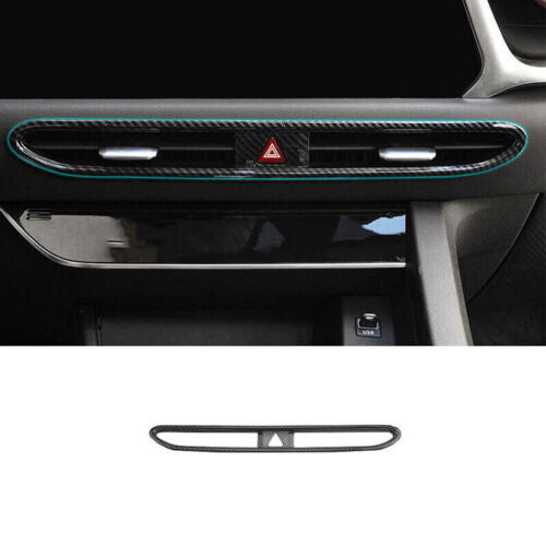 for Hyundai Sonata 2020-2022 Carbon Fiber ABS Central Air Outlet Vent Cover Trim