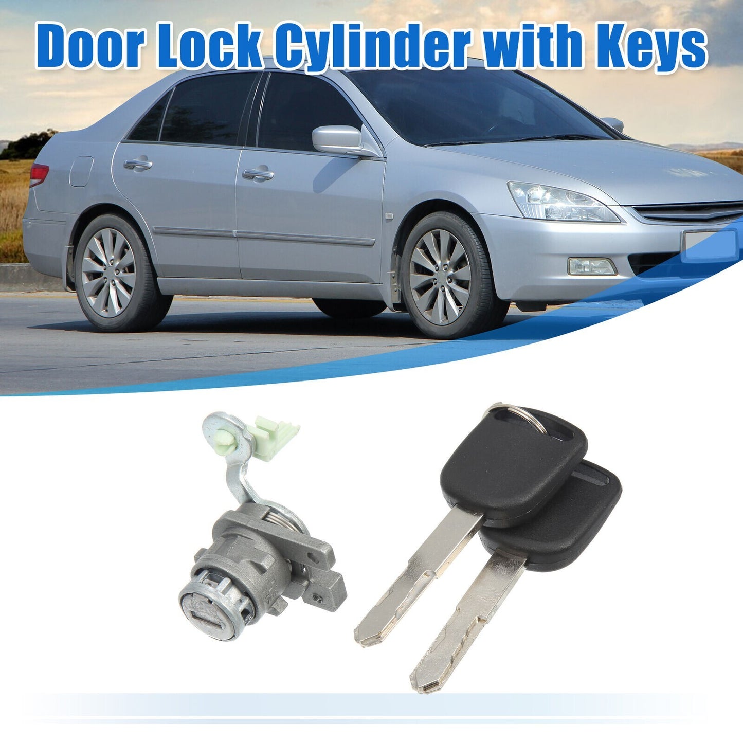 72181-SDA-A11 1-set drive side door lock cylinder kit for Honda Accord 03-07