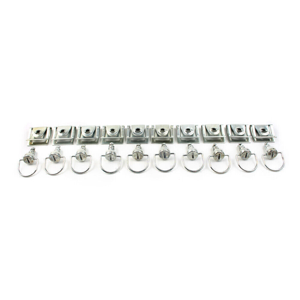 10 Sets Race Fasteners Quick Release 1/4 Turn Fairing 15MM D-Ring Bolt Fit for Honda