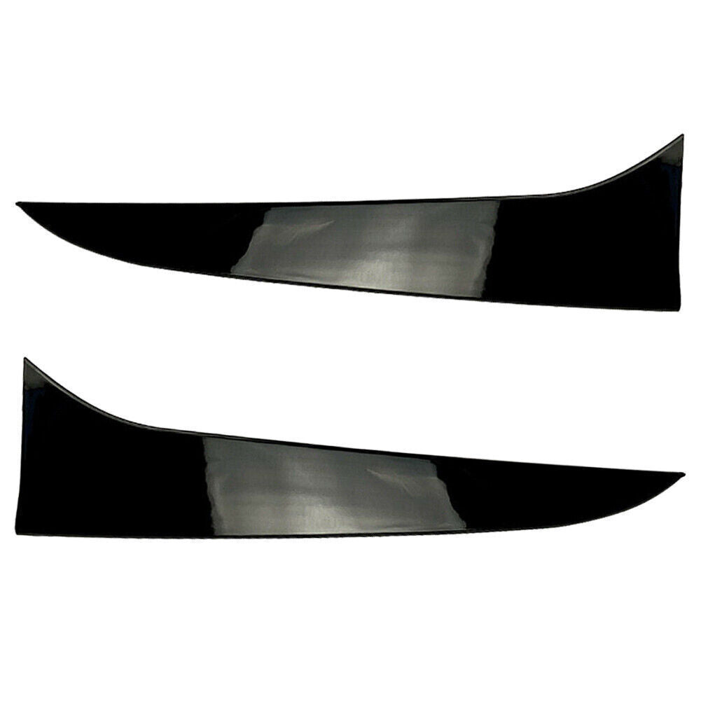 2x Rear Window Side Spoiler Canard Splitter Trim Cover for BMW X1 E84 2009-2015