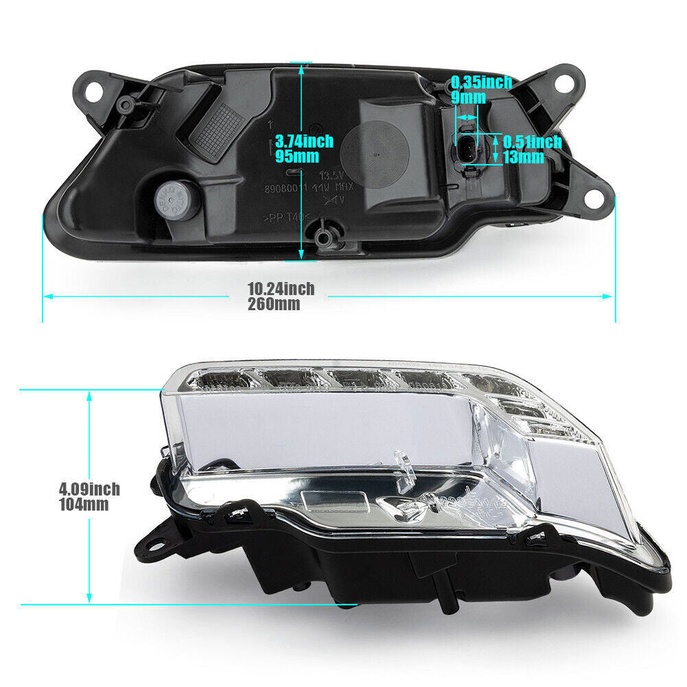 For 2010-2011 for Mercedes Benz E250 E350 E550 LED Fog Lights DRL Bar Bumper Lamps