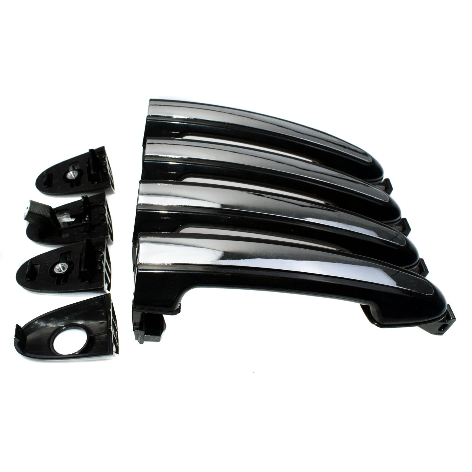4PCS Exterior Chrome Door Handle FL RL RR for Hyundai Santa Fe 2007-2012