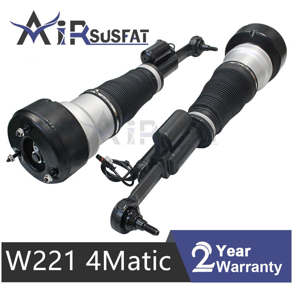 Pair Front Air Suspension Shock Absorbers for Mercedes W221 C216 4Matic S Class
