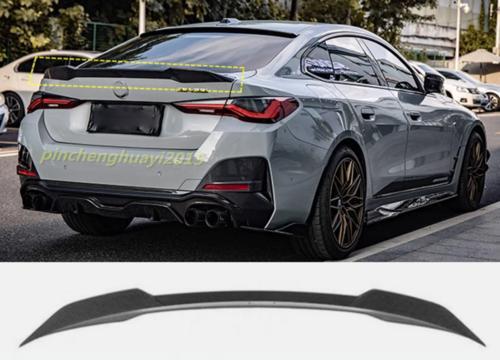 for BMW I4 M50 2022-2024, carbon fiber MP style trunk boiler lip