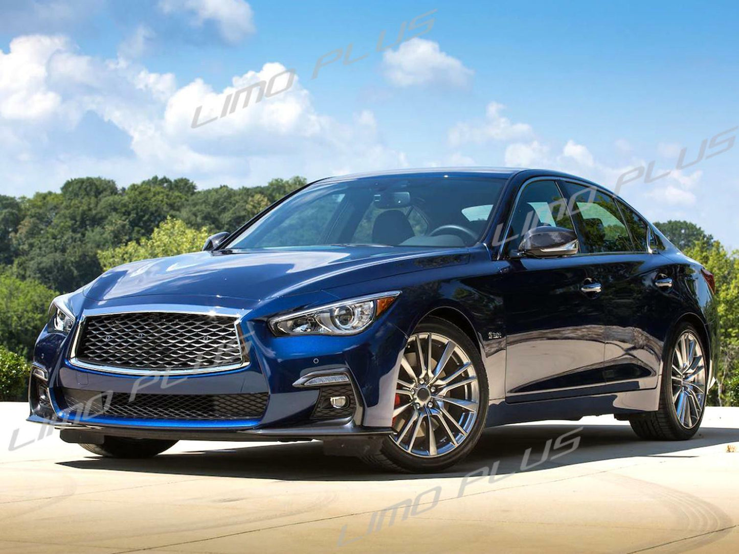 Pair Carbon Fiber Mirror Cover Caps Replacement for Infiniti QX30 Q50 Q60 Q70