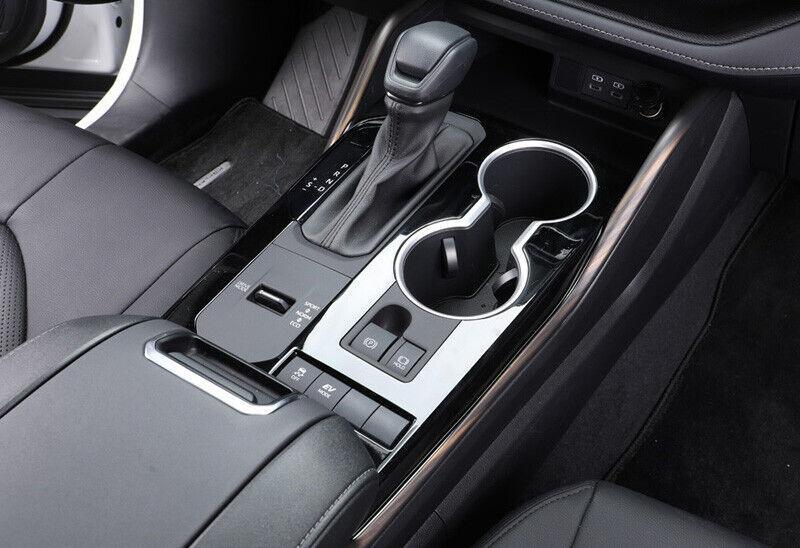Matte Wood Grain Interior Door Armrest Strip Trim for Toyota Highlander 2020-23