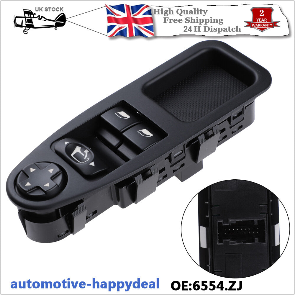 for FIAT SCUDO for CITROEN DISPATCH for PEUGEOT EXPERT 6554ZJ ELECTRIC WINDOW SWITCH