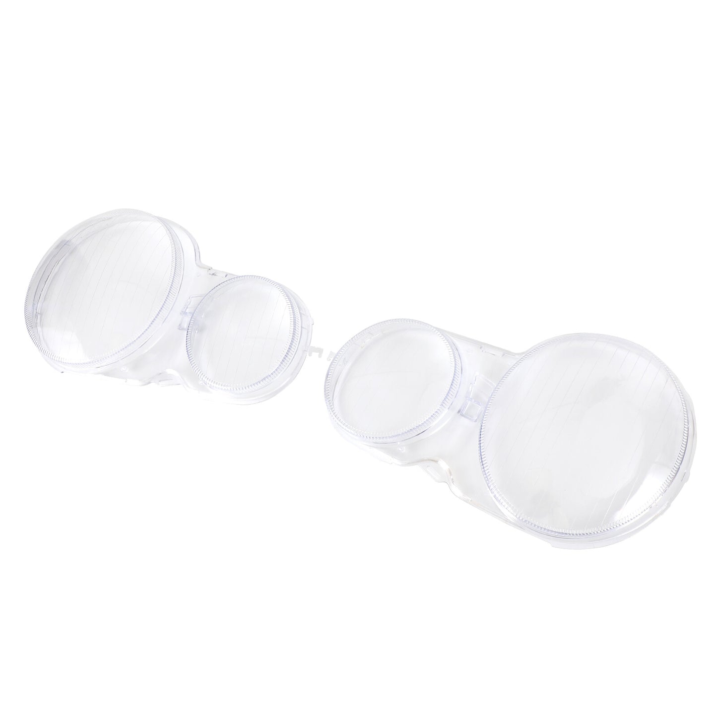 Left +Right Headlight Lens Plastic Cover Shell for Mercedes E Class W210 96-2002