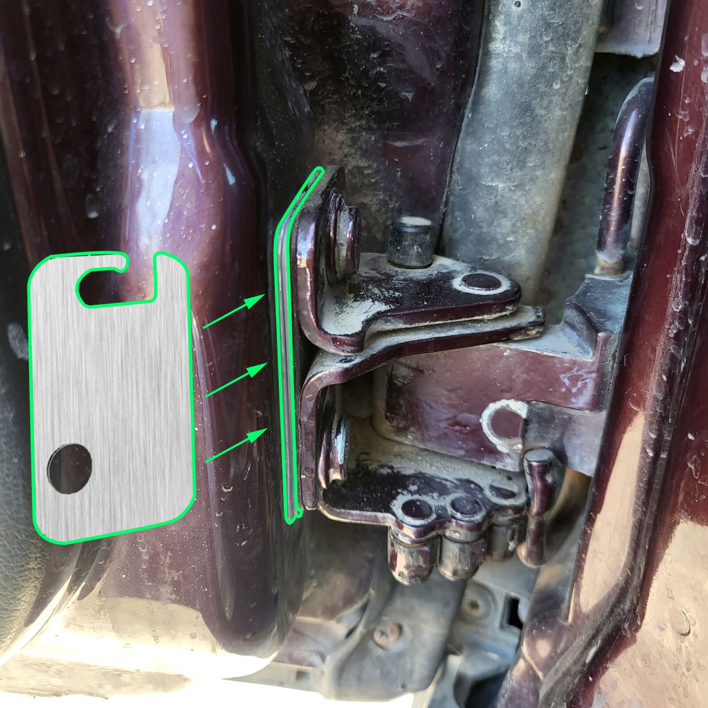 Front Lower Door Hinge Washers Set for VW for Golf /Touareg for Audi for A4 for Skoda for Seat .
