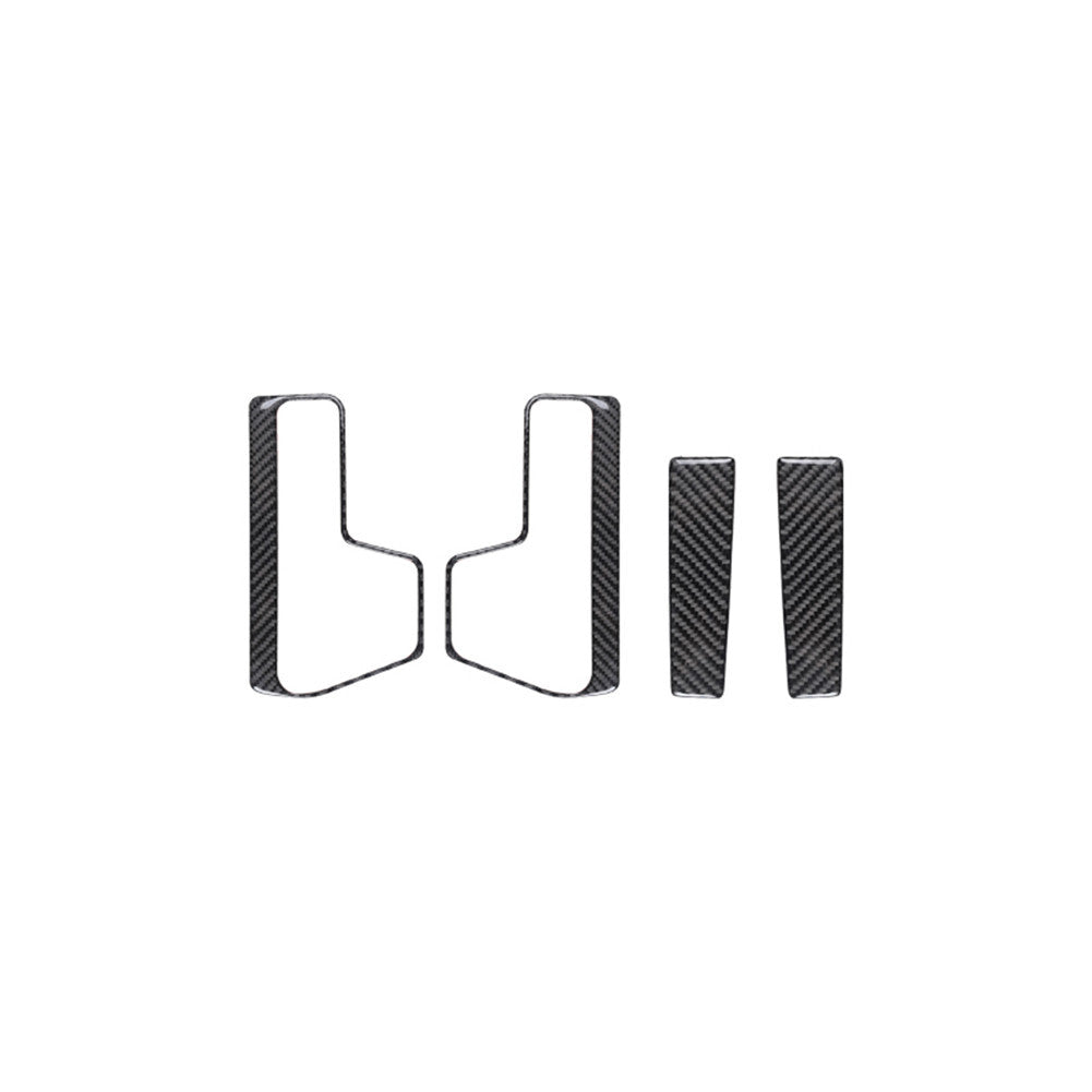 4Pcs Rear Door Handle Cover Trim Carbon Fiber for Toyota FJ Curiser 2007-2021