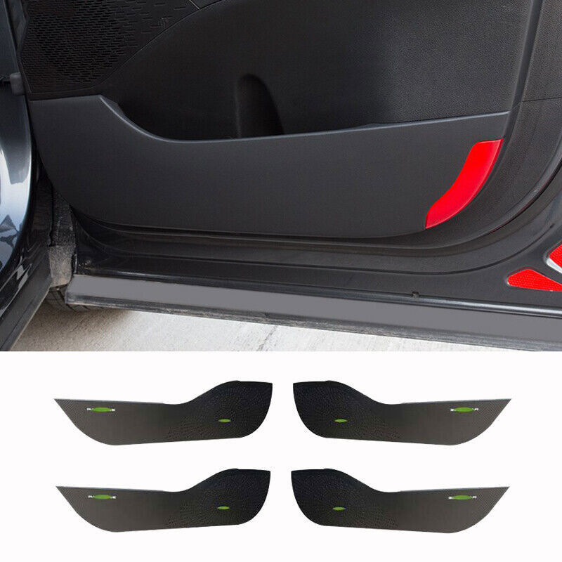 for Hyundai Palisade 2020-2022 Black Leather Door Anti Kick Pad Panel Cover Trim