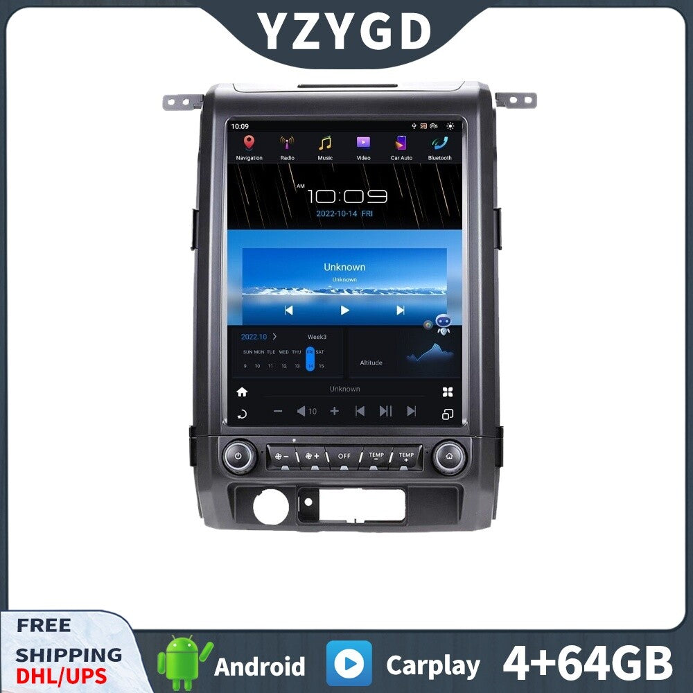 for Ford F150 2009-2012 Android Car Radio Carplay Stereo Receiver Screen 64GB