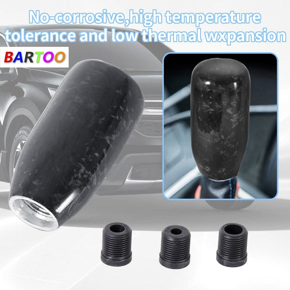 Universal Real Carbon Fiber Manual Throw 6/5 Speed Shift Shifter Knob