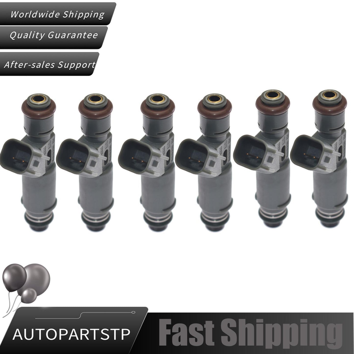 6pcs Fuel Injector For 2000 for Ford Taurus for Mercury Sable 3.0L V6 YF1E-A2C