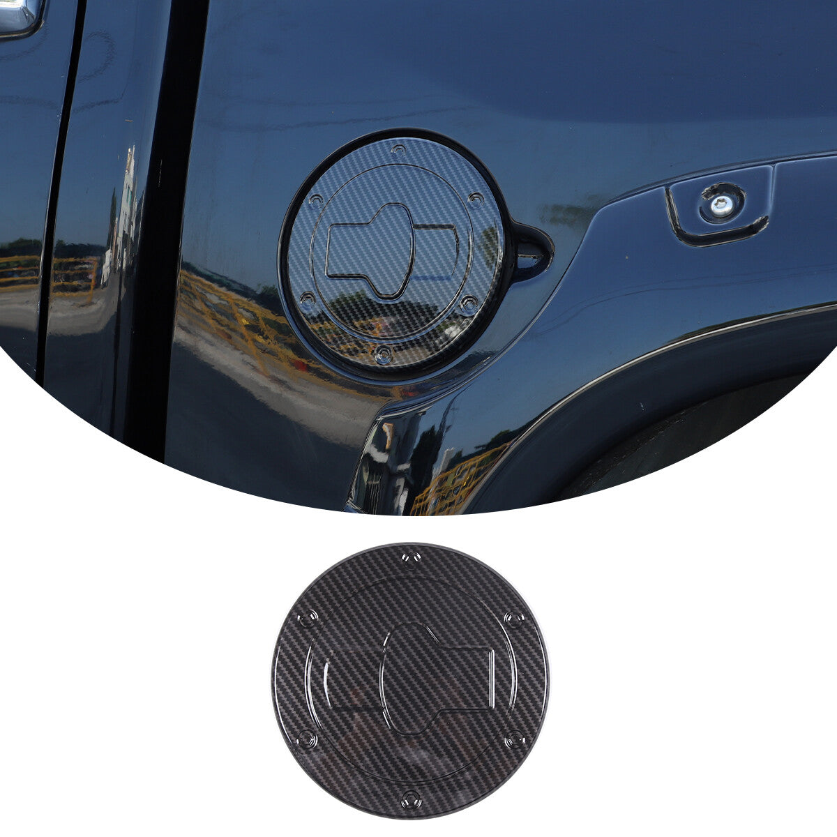 Matt Black 2PCS Front Fog Light Covers for Hummer H3 2005-2009