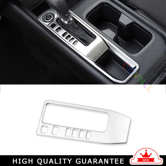 Console Gear Shift Frame Cover Trim Fit for Nissan Sentra 2020-2022 Silver Steel