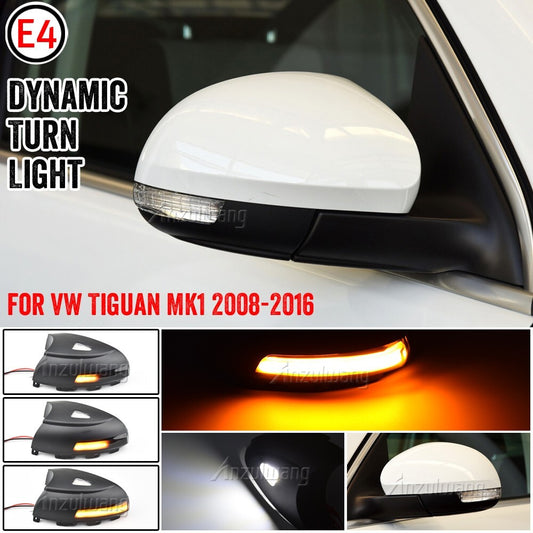 Dynamic Side Turn Signal Light for Volkswagen for VW for Tiguan MK1 2008-2016