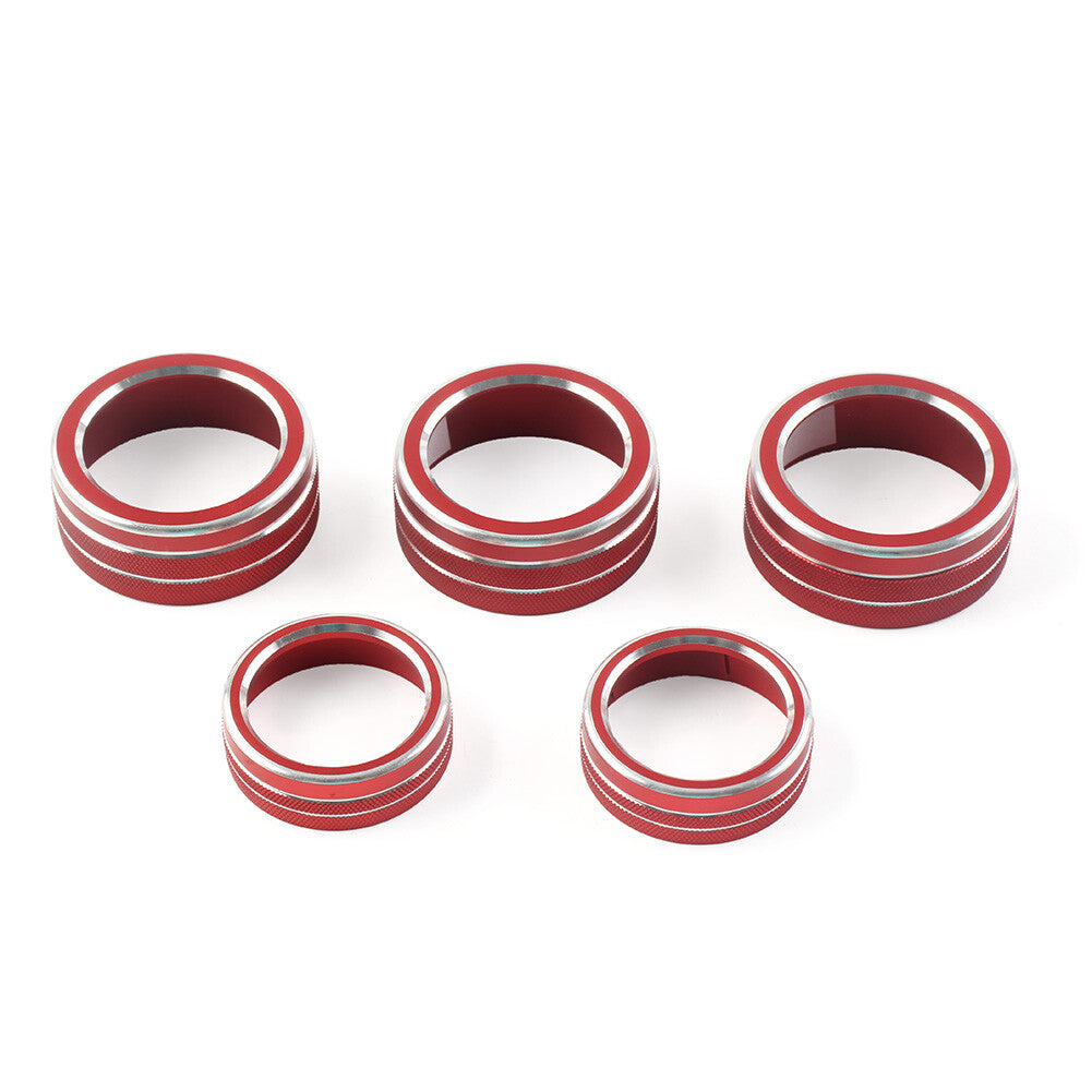 Control Switch Knob Ring Cover Trim Fit for Honda Accord 10th Generation 2018-22 Red