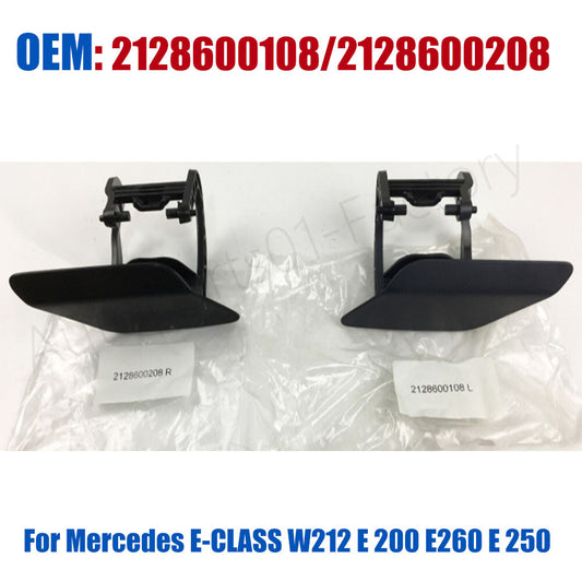 Front Headlight Washer Nozzle Cover Cap for Mercedes-Benz E-Class E200 E300 E350