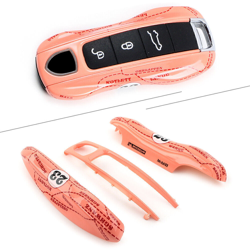 Pink Pig Case Shell Cover for Porsche for Cayenne for Panamera 911 Remotes Key Fob