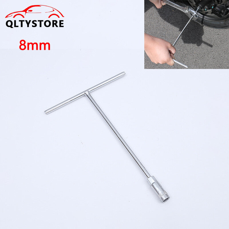 1Pc 8mm Metric T-Handle T Handle 45Steel Socket Wrench Tool For Car Motorcycle
