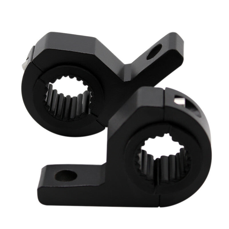 Black Motorcycle Headlight Bracket LED Clamp Tube Clamp Mount Fog Light Holder