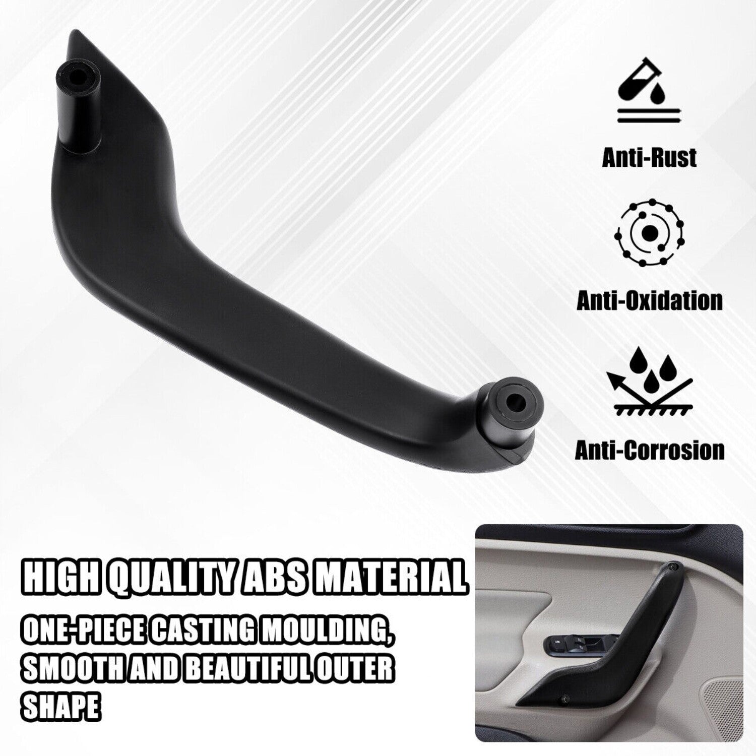 2x Interior Door Pull Handle for Ford Fiesta D2BB-A23943-CA35B8 G2BZ-5823943-JA