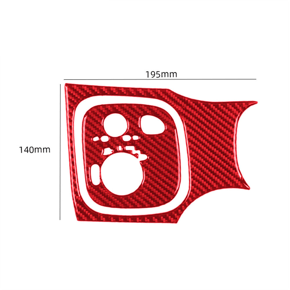 for Benz C Class W203 2005-07Red Carbon Fiber Inner Headlight Switch Button Trim