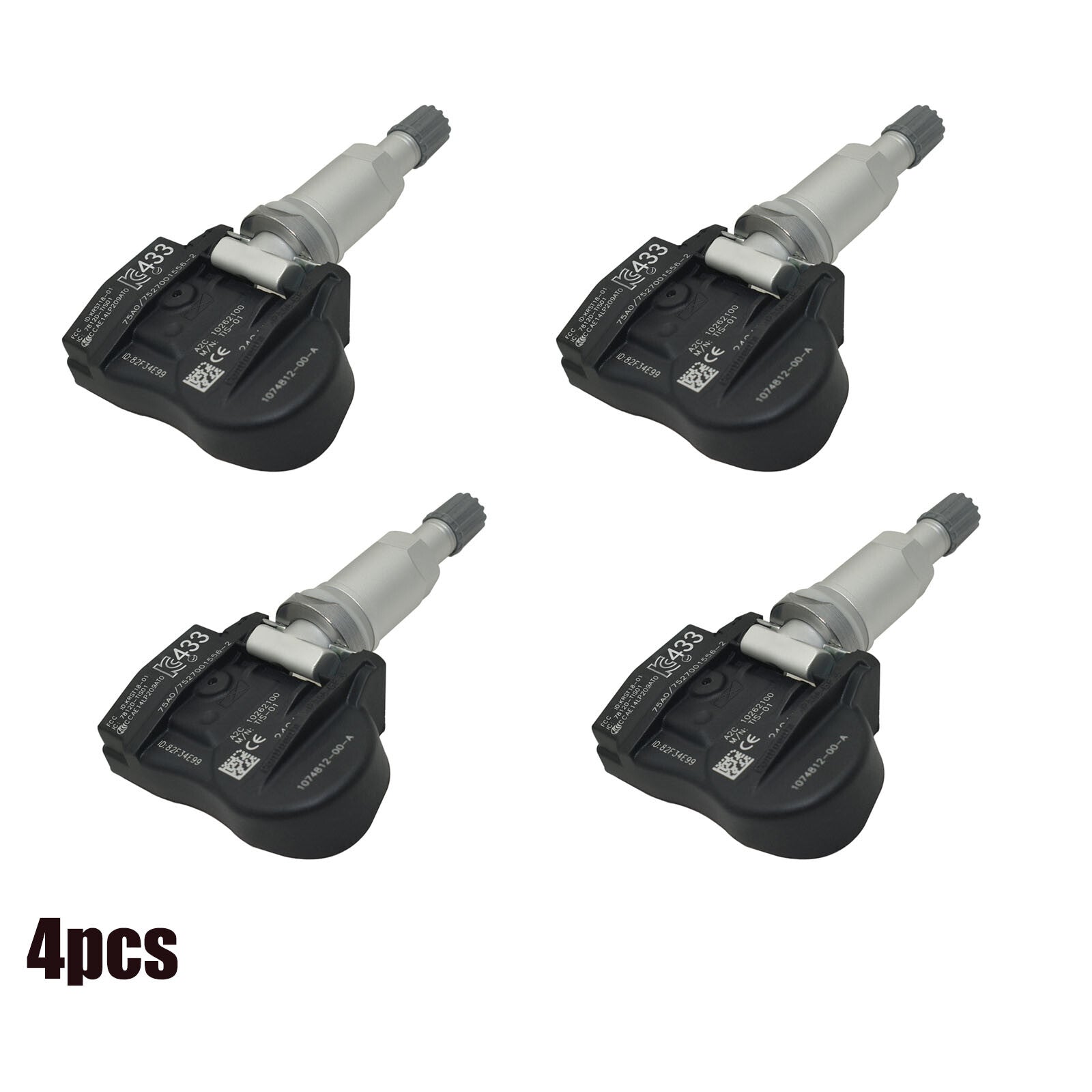 4X Tire Pressure Sensor for Tesla Model X S 3 Y 107481200A 1074812-00-B