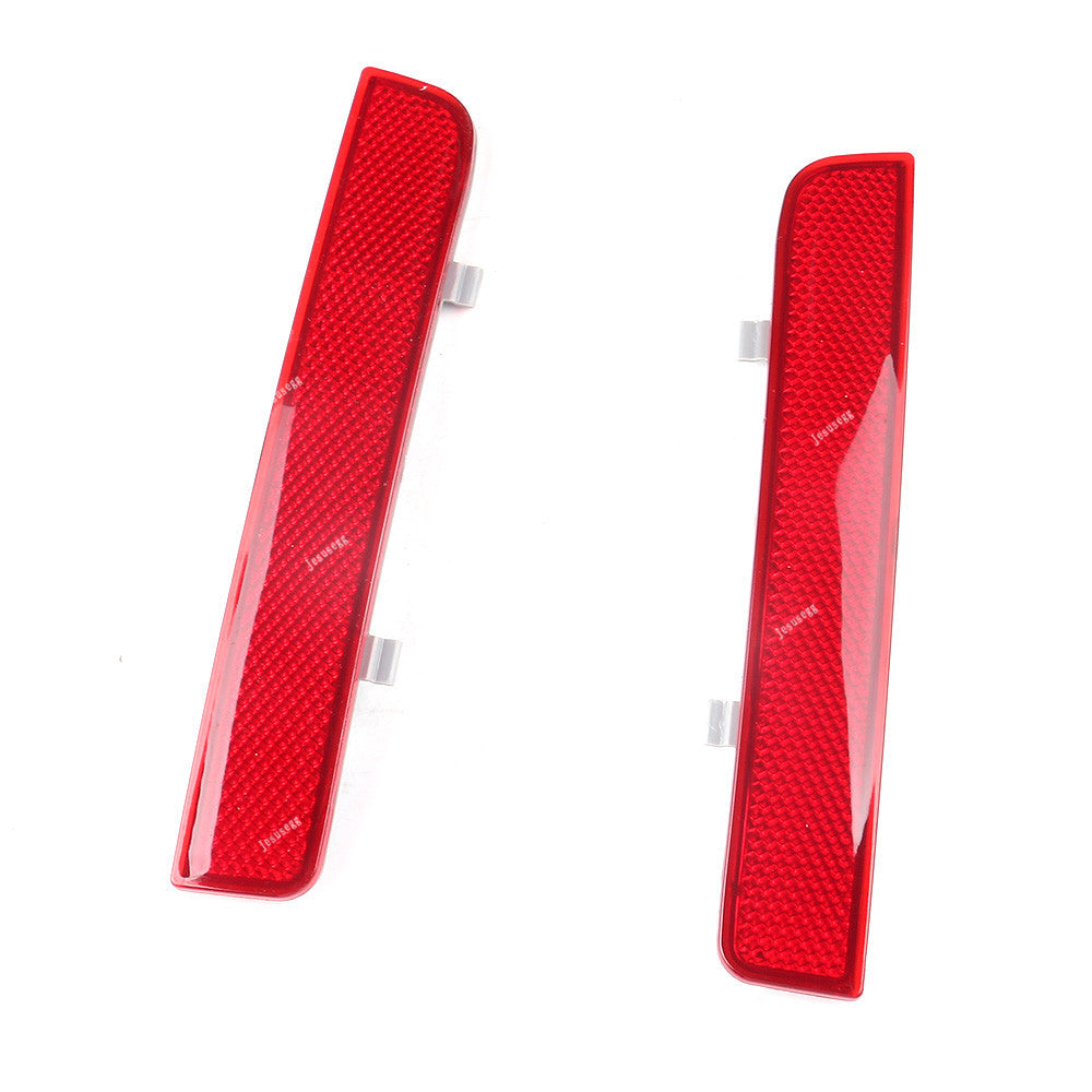 2pcs Red Lens Rear Bumper Reflector LED Stop Brake Light for LAND ROVER LR2