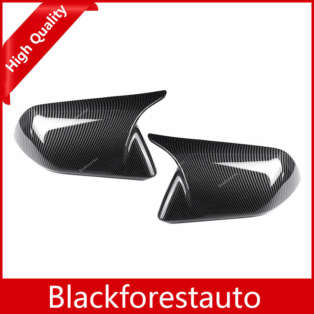 Fit for Ford for Mustang 15-2022 Carbon Fiber Rearview Door Side Mirror Cover Trim