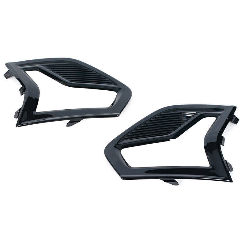 1Pair Fog Lamp Light Cover Fog Lamp Grille Fit for Ford Fusion 2019-2020 Black