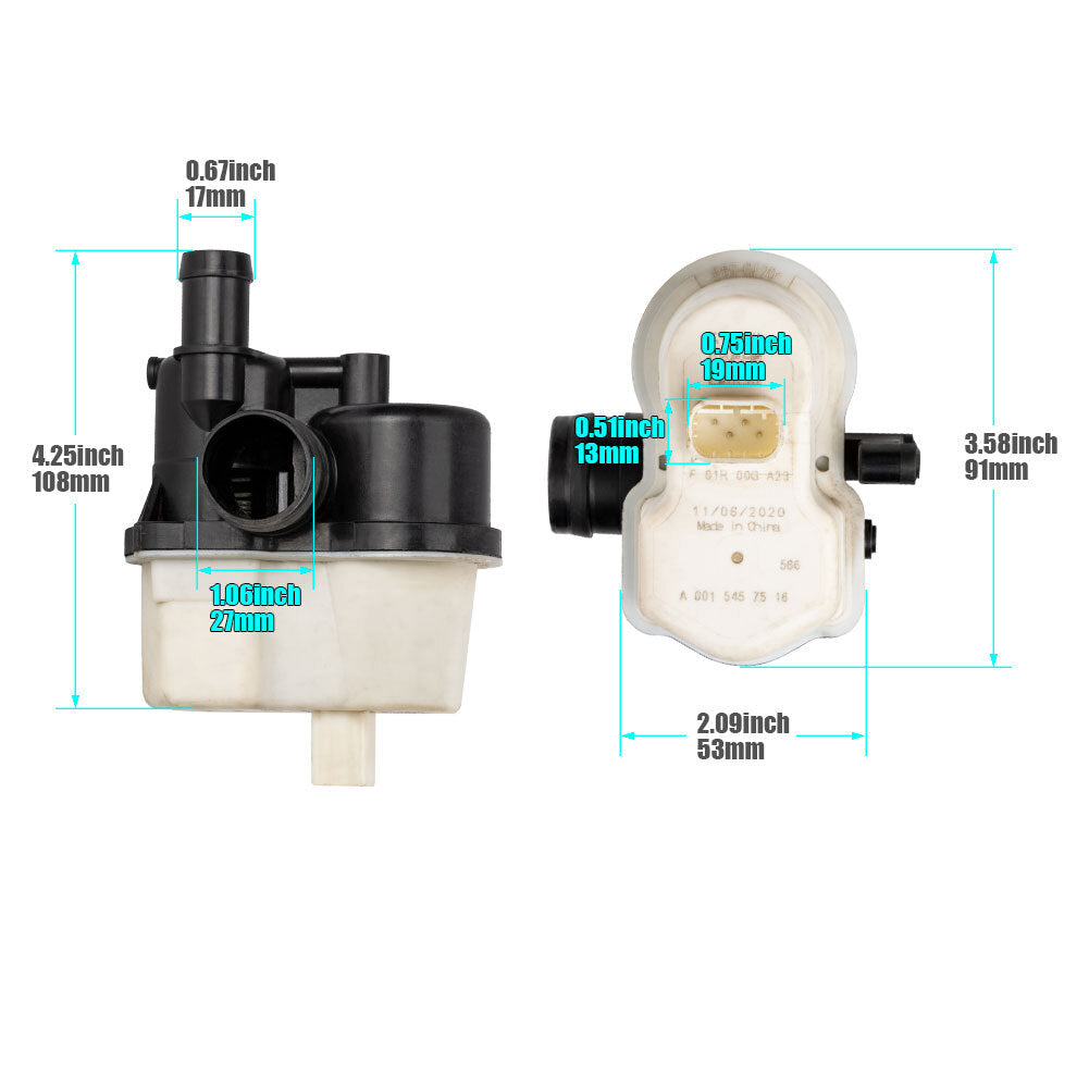 Fuel Vapor Leak Detection Pump for BMW M3 Z3 M5 E39 E46 E60 E63 E90 16137193479