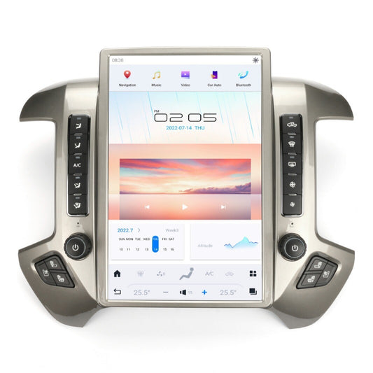 Android 13.0 for Tesla Vertical Screen GPS Radio for Chevrolet Silverado 2013-2019