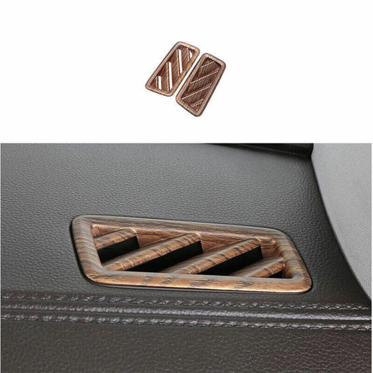 for Volkswagen Atlas 18-23 ABS Wood Grain Dashboard Upper Air Outlet Vent Trim
