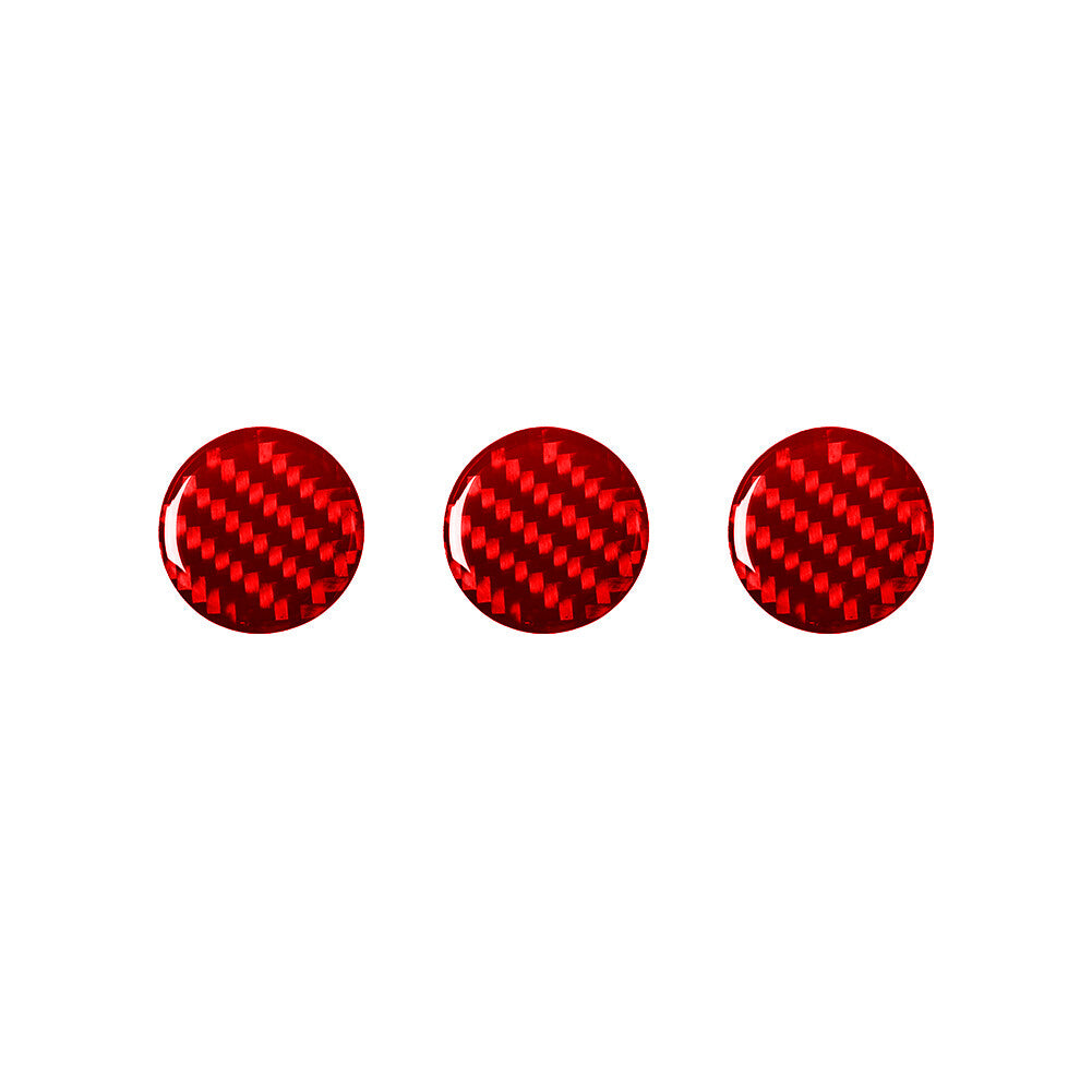 5Pcs Red Carbon Fiber A/C Control Panel Trim For Land for Range Rover Sport 2014-17