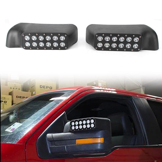 LED Mirror w/Turn Signal Lights Fit for Ford F-150 Truck Off Road 2009-2014